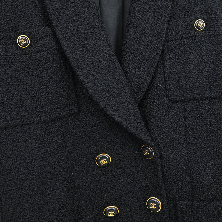 Chanel 1995 Double Breasted Jacket Black #40