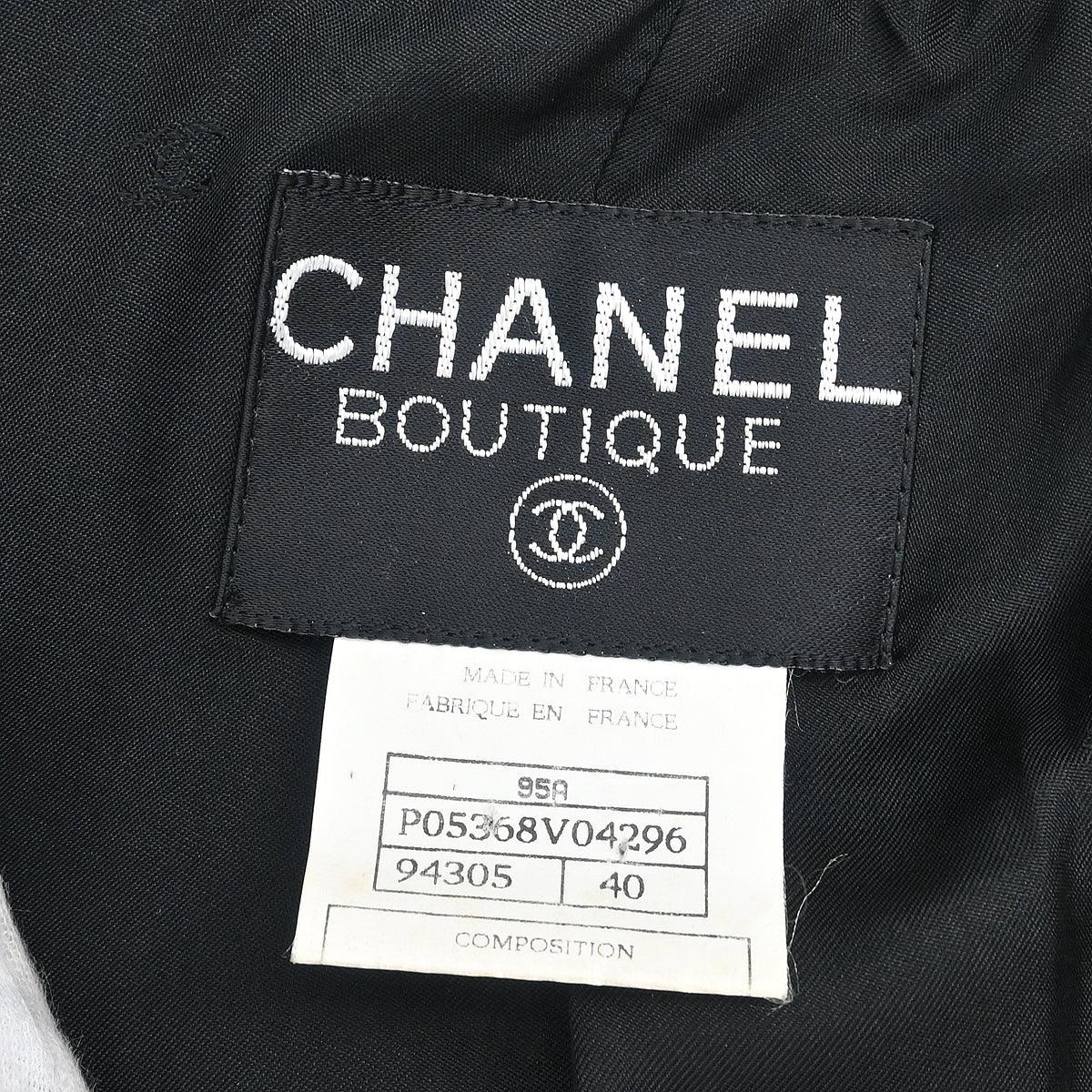 Chanel 1995 Double Breasted Jacket Black #40