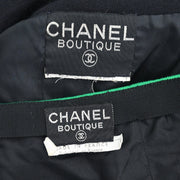 Chanel Setup Suit Jacket Skirt Black