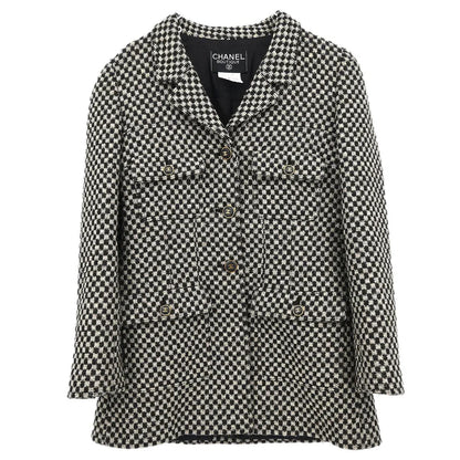 Chanel 1995 Single Breasted Jacket Brown #38