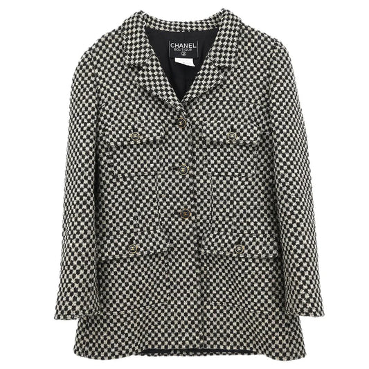 Chanel 1995 Single Breasted Jacket Brown #38