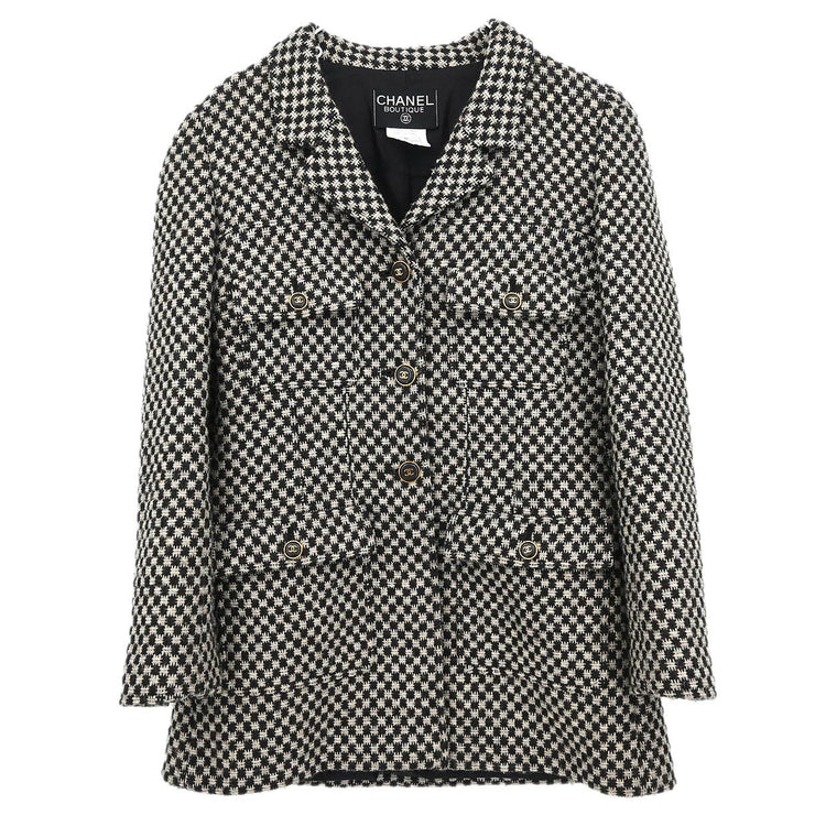 Chanel 1995 Single Breasted Jacket Brown #38