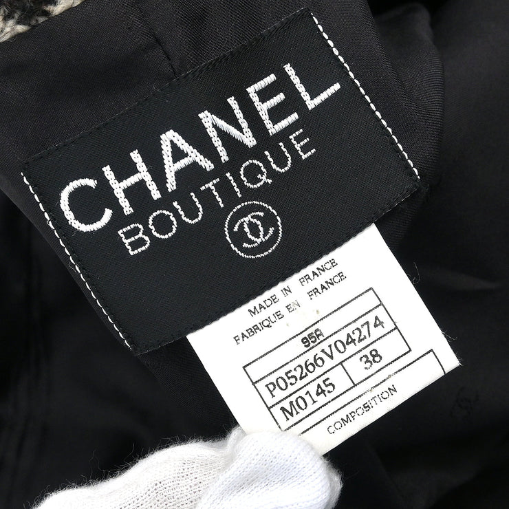 Chanel 1995 Single Breasted Jacket Brown #38