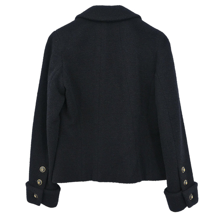 Chanel 1995 Double Breasted Jacket Black #34