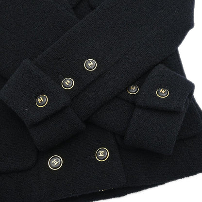 Chanel 1995 Double Breasted Jacket Black #34