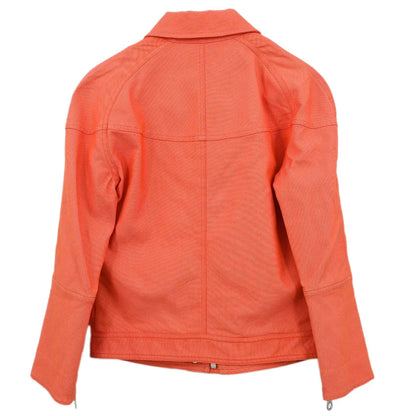 Chanel 2002 Sport Line Zip Up Jacket Orange #38