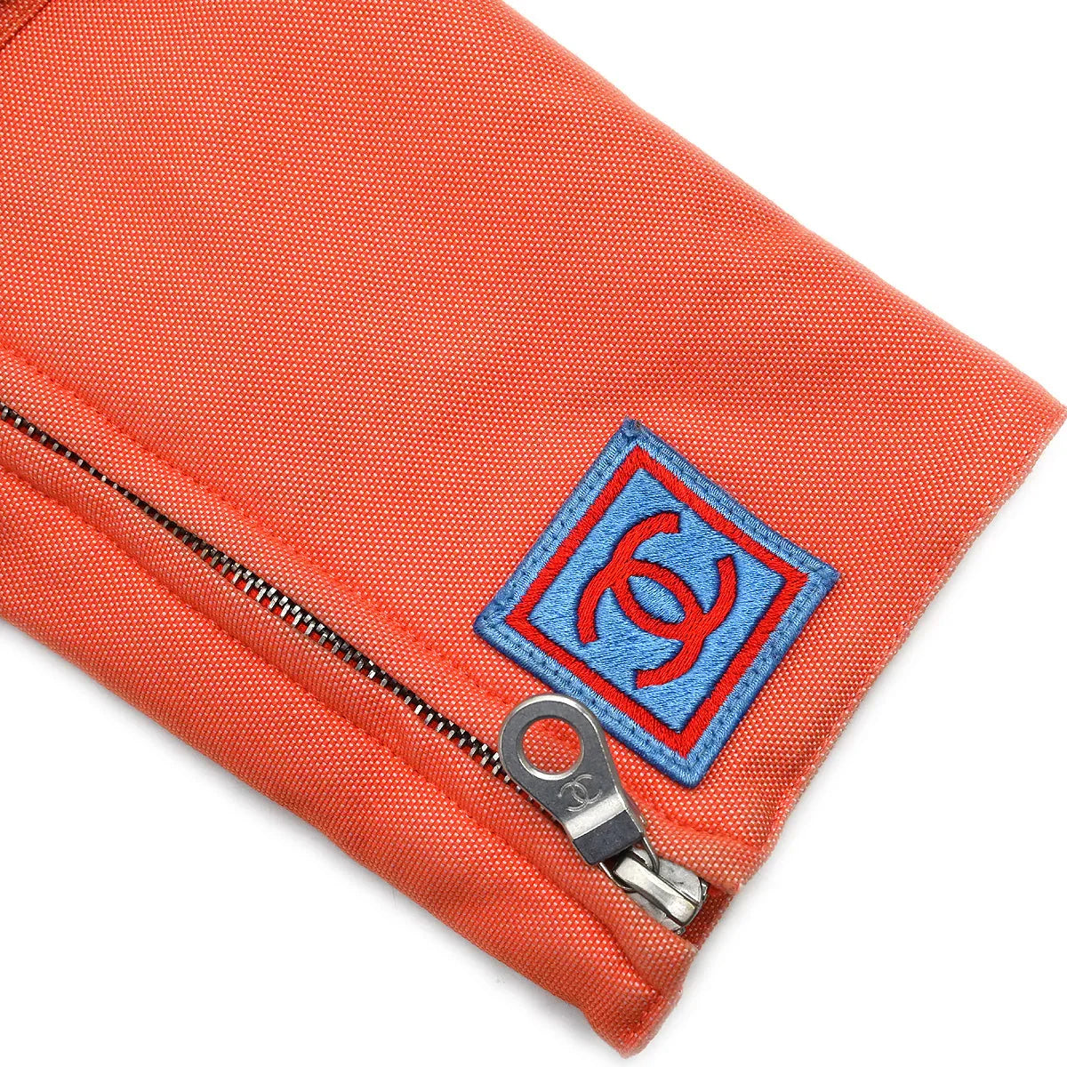 Chanel 2002 Sport Line Zip Up Jacket Orange #38