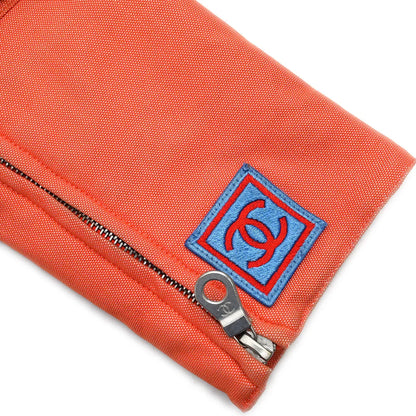 Chanel 2002 Sport Line Zip Up Jacket Orange #38