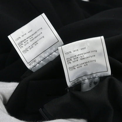 Chanel Setup Suit Jacket Skirt Black #38 1998