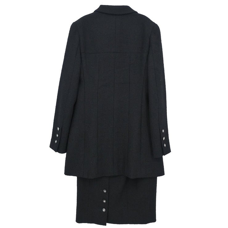 Chanel 1996 Setup Suit Jacket Skirt Black #36