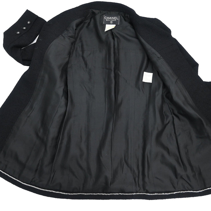 Chanel 1996 Setup Suit Jacket Skirt Black #36