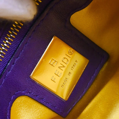 Fendi 2000 Purple Suede Mamma Baguette Handbag
