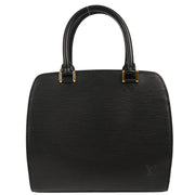Louis Vuitton 2000 Black Epi Pont Neuf Handbag M52052
