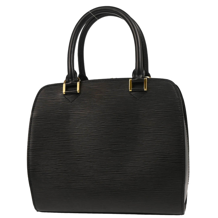 Louis Vuitton 2000 Black Epi Pont Neuf Handbag M52052
