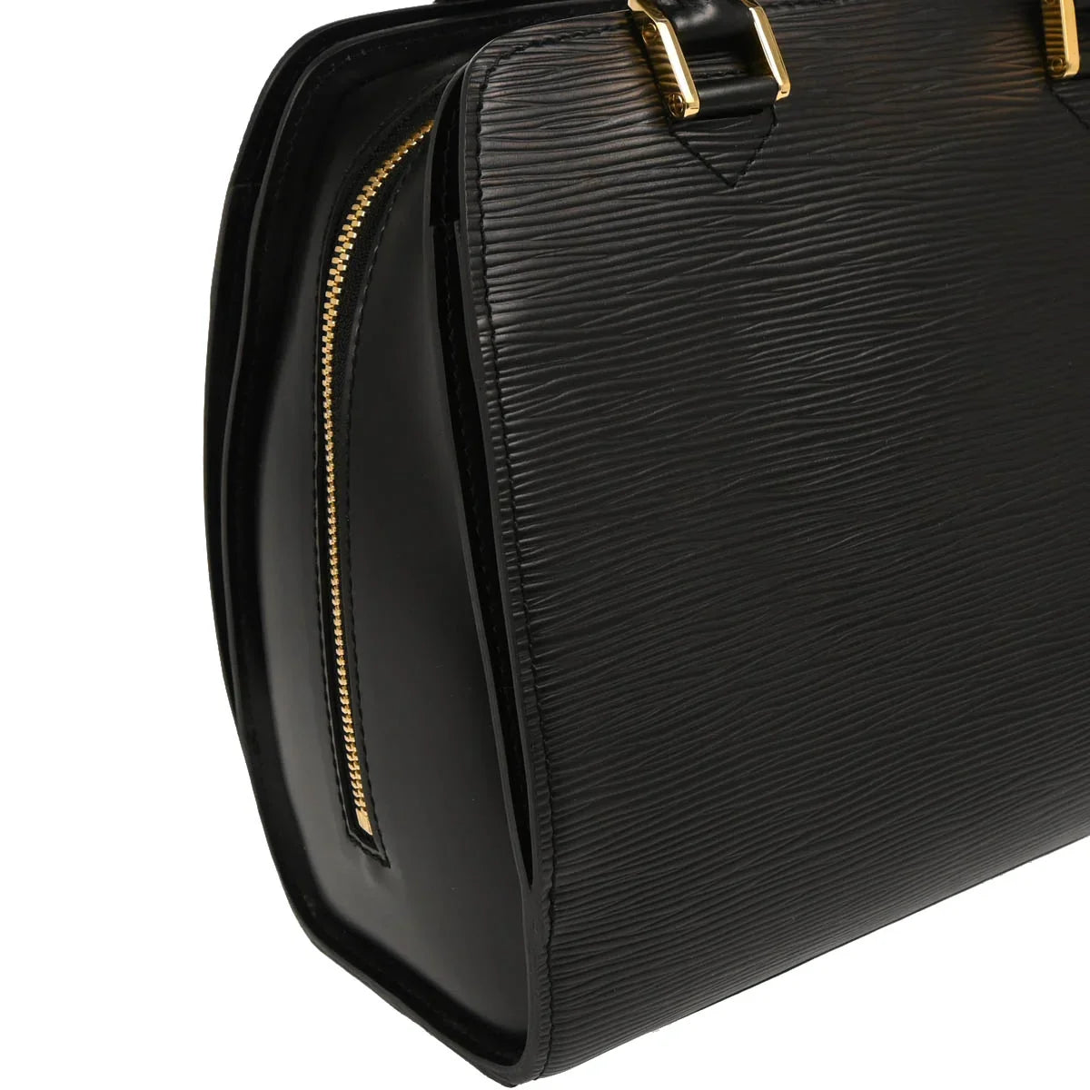 Louis Vuitton 2000 Black Epi Pont Neuf Handbag M52052