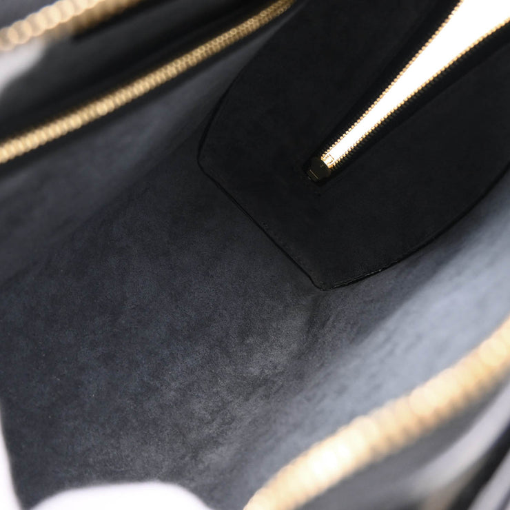 Louis Vuitton 2000 Black Epi Pont Neuf Handbag M52052