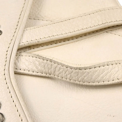 Christian Dior 2006 White Leather Saddle Handbag