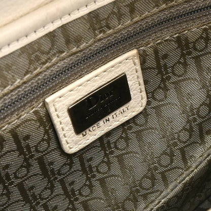 Christian Dior 2006 White Leather Saddle Handbag