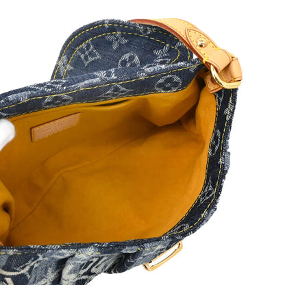 Louis Vuitton 2006 Blue Monogram Denim Mini Pleaty Raye Handbag M95333