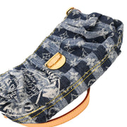 Louis Vuitton 2006 Blue Monogram Denim Mini Pleaty Raye Handbag M95333