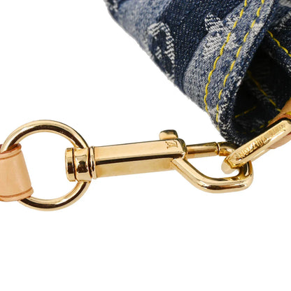 Louis Vuitton 2006 Blue Monogram Denim Mini Pleaty Raye Handbag M95333