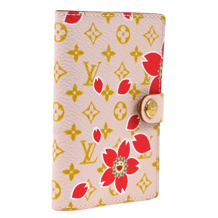 Louis Vuitton 2003 Monogram Cherry Blossom Agenda Mini Notebook Cover Small Good