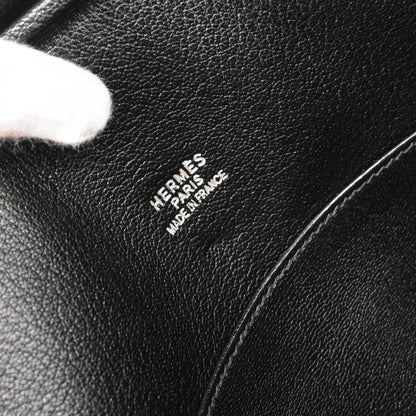 Hermes 2004 Black Fjord Plume Doc 38 Handbag