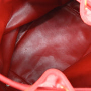 Chanel 1991-1994 Red Caviar Bucket Shoulder Bag