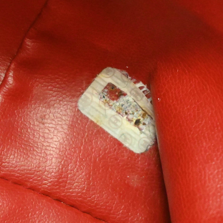 Chanel 1991-1994 Red Caviar Bucket Shoulder Bag
