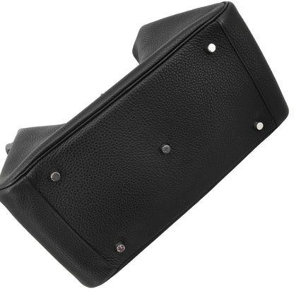 Hermes 2015 Black Taurillon Clemence Lindy 34 Shoulder Bag