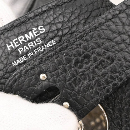 Hermes 2015 Black Taurillon Clemence Lindy 34 Shoulder Bag
