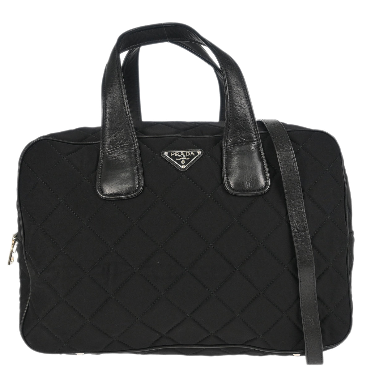 Prada Black Nylon 2way Shoulder Handbag