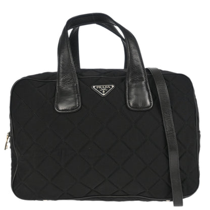 Prada Black Nylon 2way Shoulder Handbag