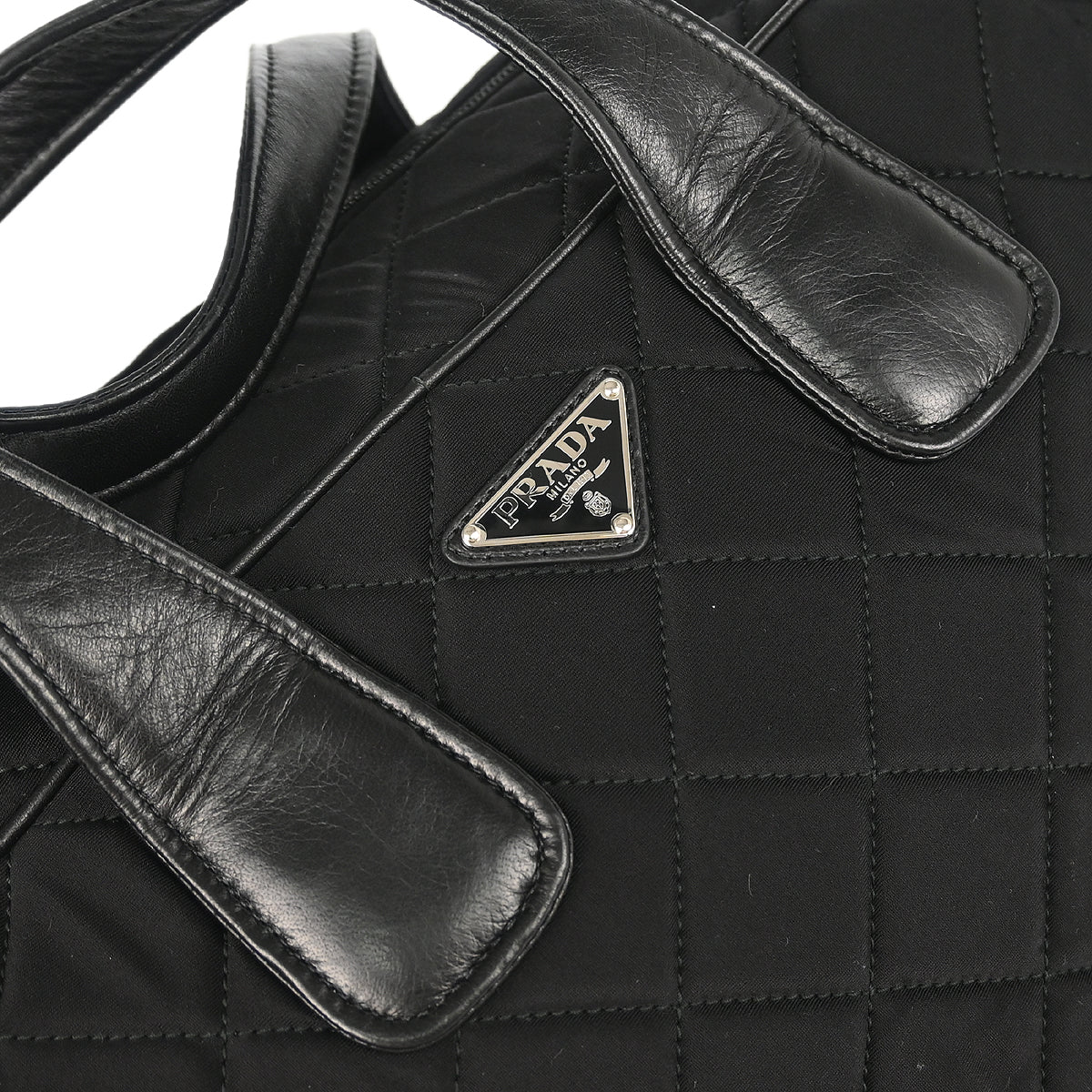 Prada Black Nylon 2way Shoulder Handbag