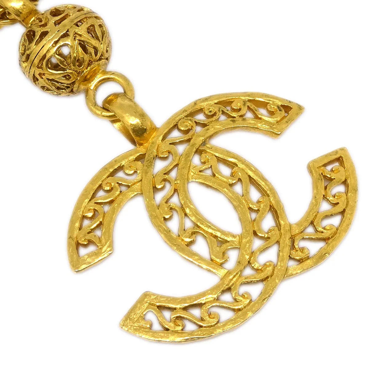 Chanel Gold CC Chain Pendant Necklace 95A