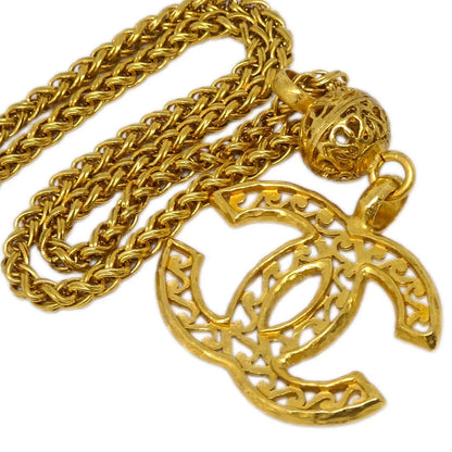 Chanel Gold CC Chain Pendant Necklace 95A
