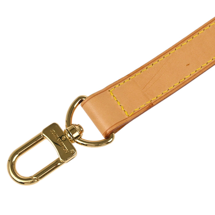 Louis Vuitton Beige Leather Shoulder Strap Accessories Small Good
