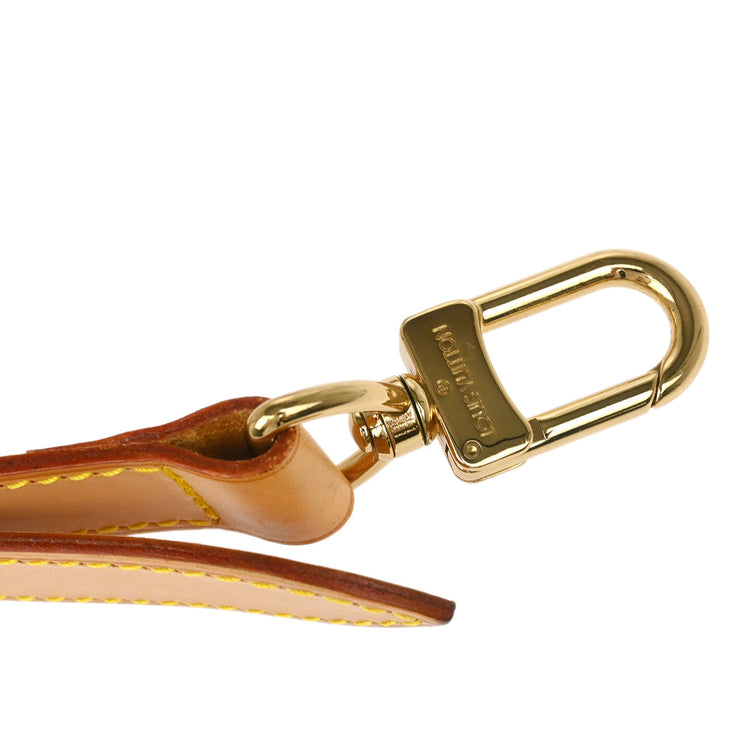 Louis Vuitton Beige Leather Shoulder Strap Accessories Small Good