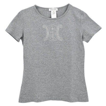 Celine Macadam T-shirt Top Gray #M