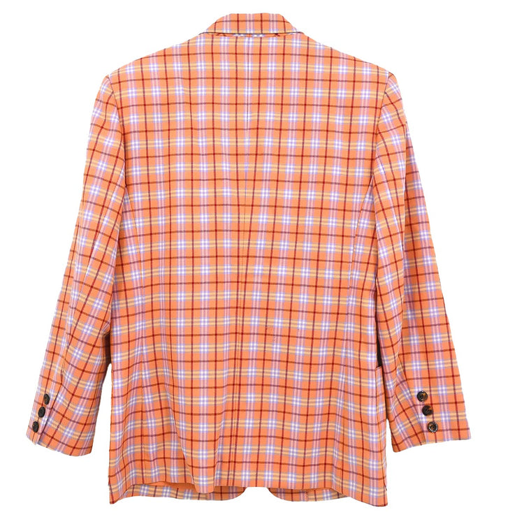 Christian Dior Single Breasted Jacket Orange #M