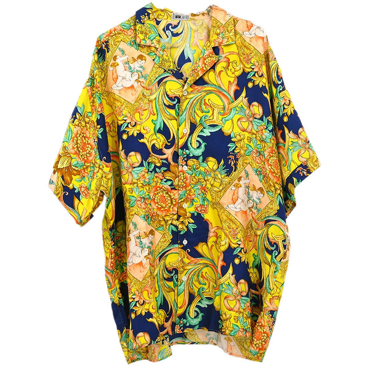 Versace Short Sleeve Shirt Yellow #IV/L