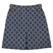 Celine Skirt Macadam Denim Blue #34