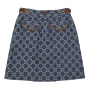 Celine Skirt Macadam Denim Blue #34