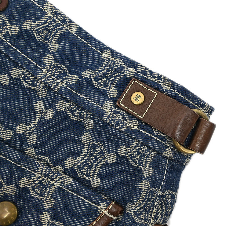 Celine Skirt Macadam Denim Blue #34