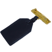 Chanel Black Gold Brooch Pin 94P