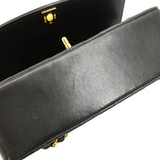 Chanel 1994-1996 Black Lambskin Small Diana Shoulder Bag