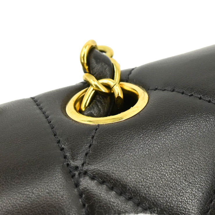 Chanel 1994-1996 Black Lambskin Small Diana Shoulder Bag