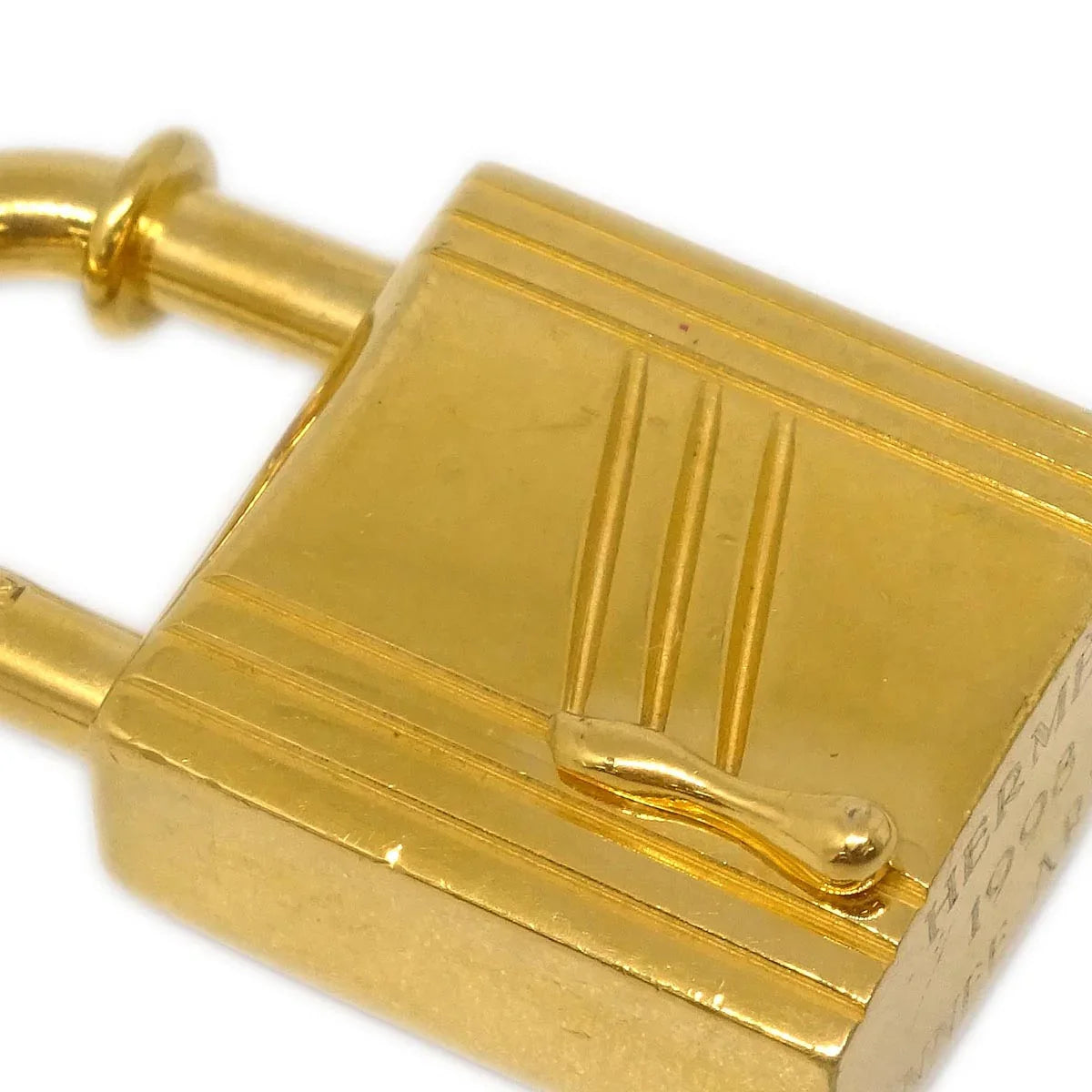 Hermes Annee Arbre 1998 Cadena Padlock Gold Small Good