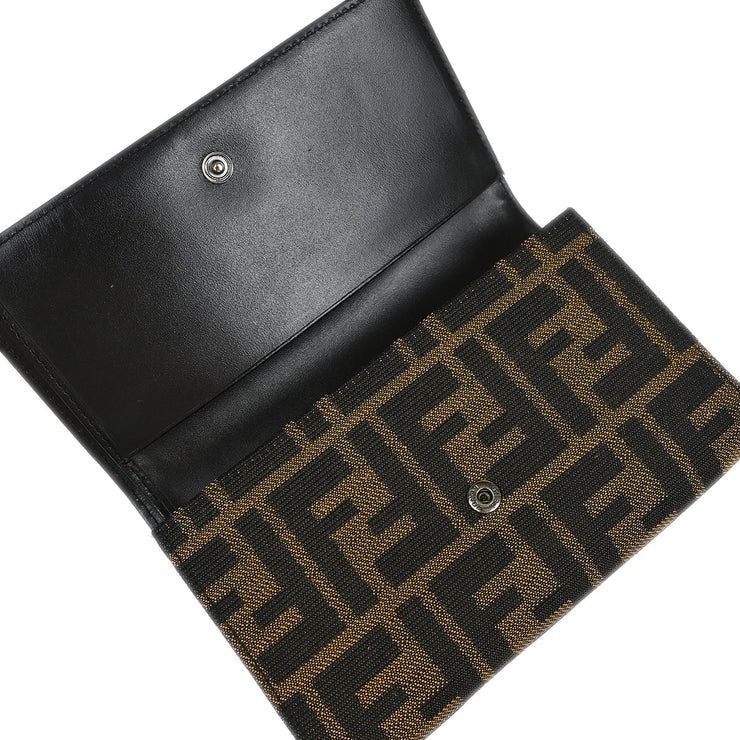 Fendi Brown Zucca Wallet Purse