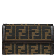Fendi Brown Zucca Wallet Purse